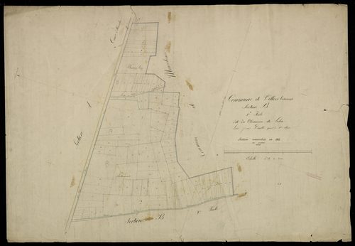 Plan du cadastre napoléonien - Villers-Bretonneux : Chemin de Laleu (Le), B1