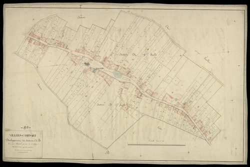 Plan du cadastre napoléonien - Villers-Campsart : A3 et B2