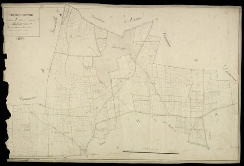 Plan du cadastre napoléonien - Villers-Campsart : Campsart, A2