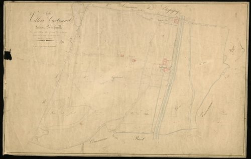Plan du cadastre napoléonien - Villers-Carbonnel : Happlincourt, B2