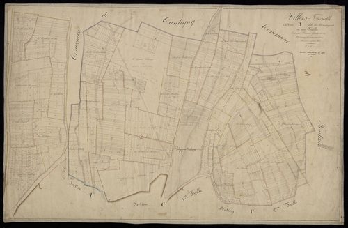 Plan du cadastre napoléonien - Villers-Tournelle : Marauguets (Les), B