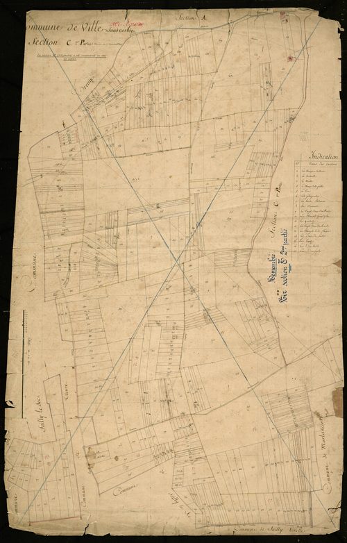 Plan du cadastre napoléonien - Ville-sur-Ancre (Ville-sous-Corbie) : C2