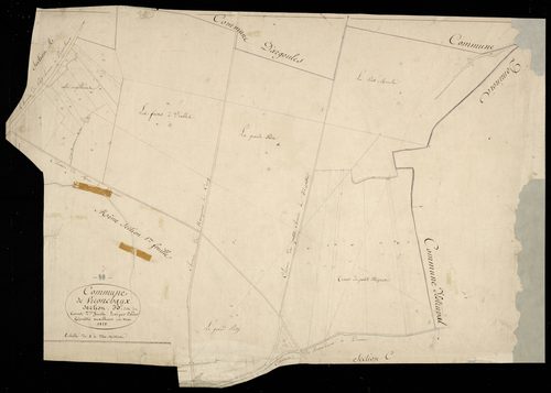 Plan du cadastre napoléonien - Vironchaux : Cornet (Le), B2