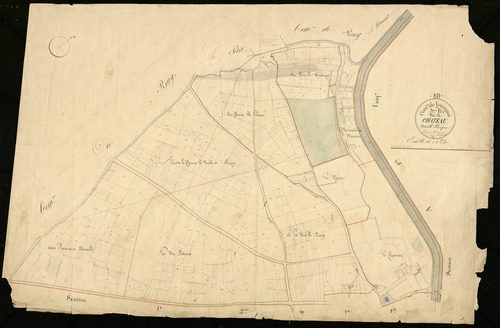 Plan du cadastre napoléonien - Voyennes : Château (Le), B