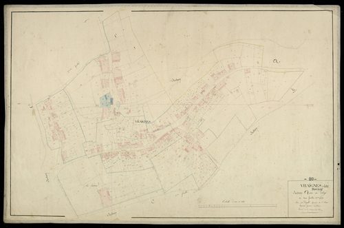 Plan du cadastre napoléonien - Vraignes-Les-Hornoy (Vraignes) : Village (Le), C1