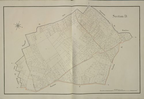 Plan du cadastre napoléonien - Vrely : D
