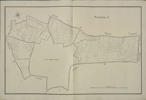 Plan du cadastre napoléonien - Vrely : A