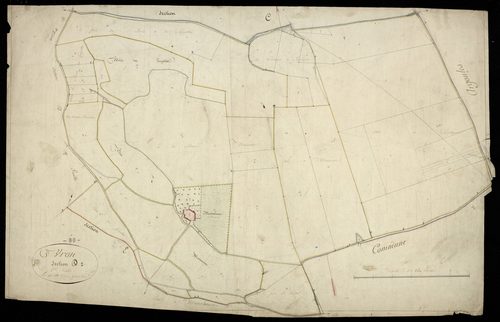 Plan du cadastre napoléonien - Vron : D1