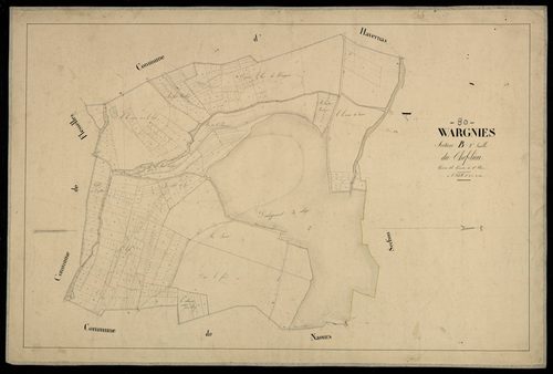 Plan du cadastre napoléonien - Wargnies : Chef-lieu (Le), B2