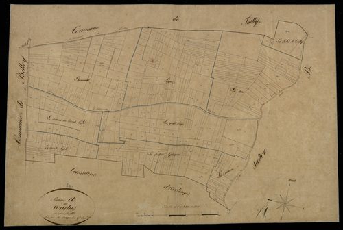 Plan du cadastre napoléonien - Warlus : A