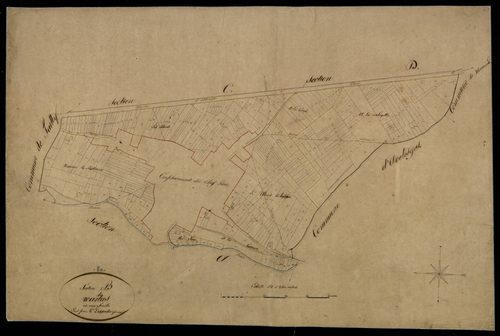 Plan du cadastre napoléonien - Warlus : B