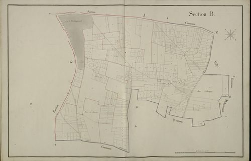 Plan du cadastre napoléonien - Warvillers : B