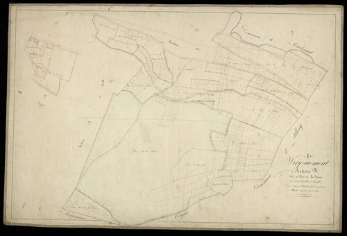 Plan du cadastre napoléonien - Wiry-Au-Mont : Bois de la Faude (Le), B2