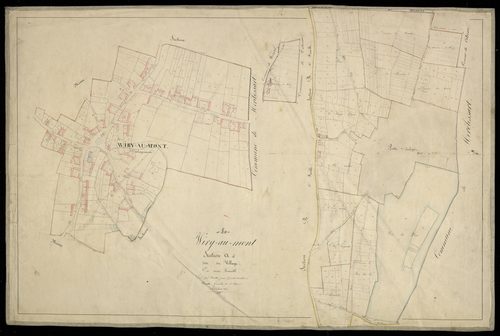 Plan du cadastre napoléonien - Wiry-Au-Mont : Village (Le), A