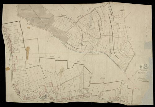 Plan du cadastre napoléonien - Woignarue : F1 et F2