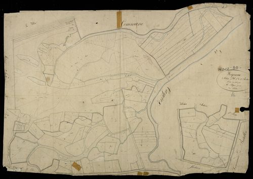 Plan du cadastre napoléonien - Woignarue : H1 et H2