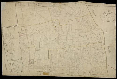 Plan du cadastre napoléonien - Woignarue : Terroirs de Bromocourt, Beaumer et Brutellette (Les), A