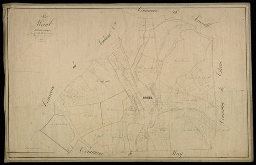 Plan du cadastre napoléonien - Woirel : section unique