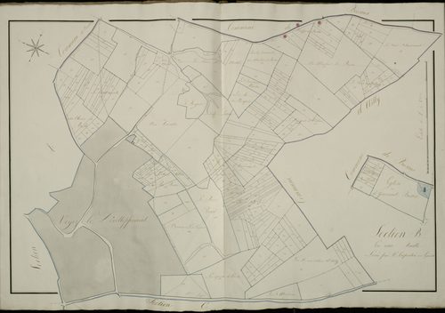 Plan du cadastre napoléonien - Yaucourt-Bussus (Yaucourt) : B