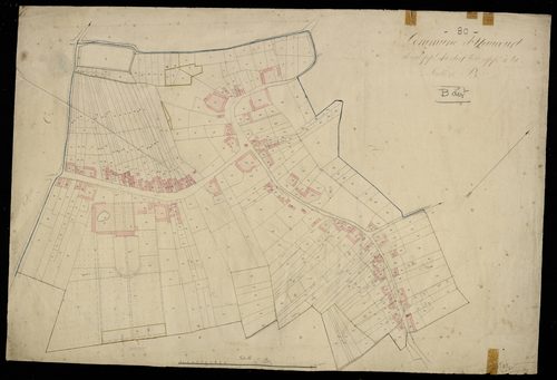 Plan du cadastre napoléonien - Yaucourt-Bussus : B développement