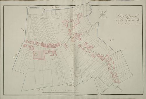 Plan du cadastre napoléonien - Yaucourt-Bussus (Yaucourt) : B développée