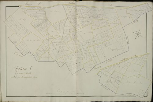 Plan du cadastre napoléonien - Yaucourt-Bussus (Yaucourt) : C