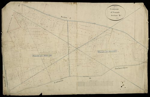 Plan du cadastre napoléonien - Yvrench : D
