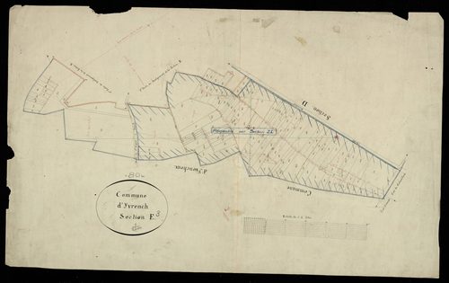 Plan du cadastre napoléonien - Yvrench : E3