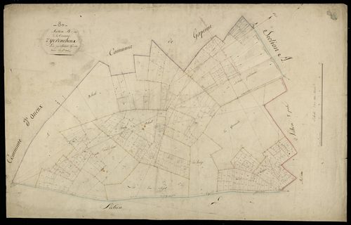 Plan du cadastre napoléonien - Yvrencheux : B1