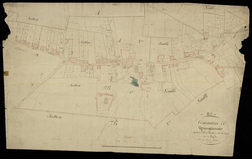 Plan du cadastre napoléonien - Ysengremer : Chef-lieu (Le), A2 et B1
