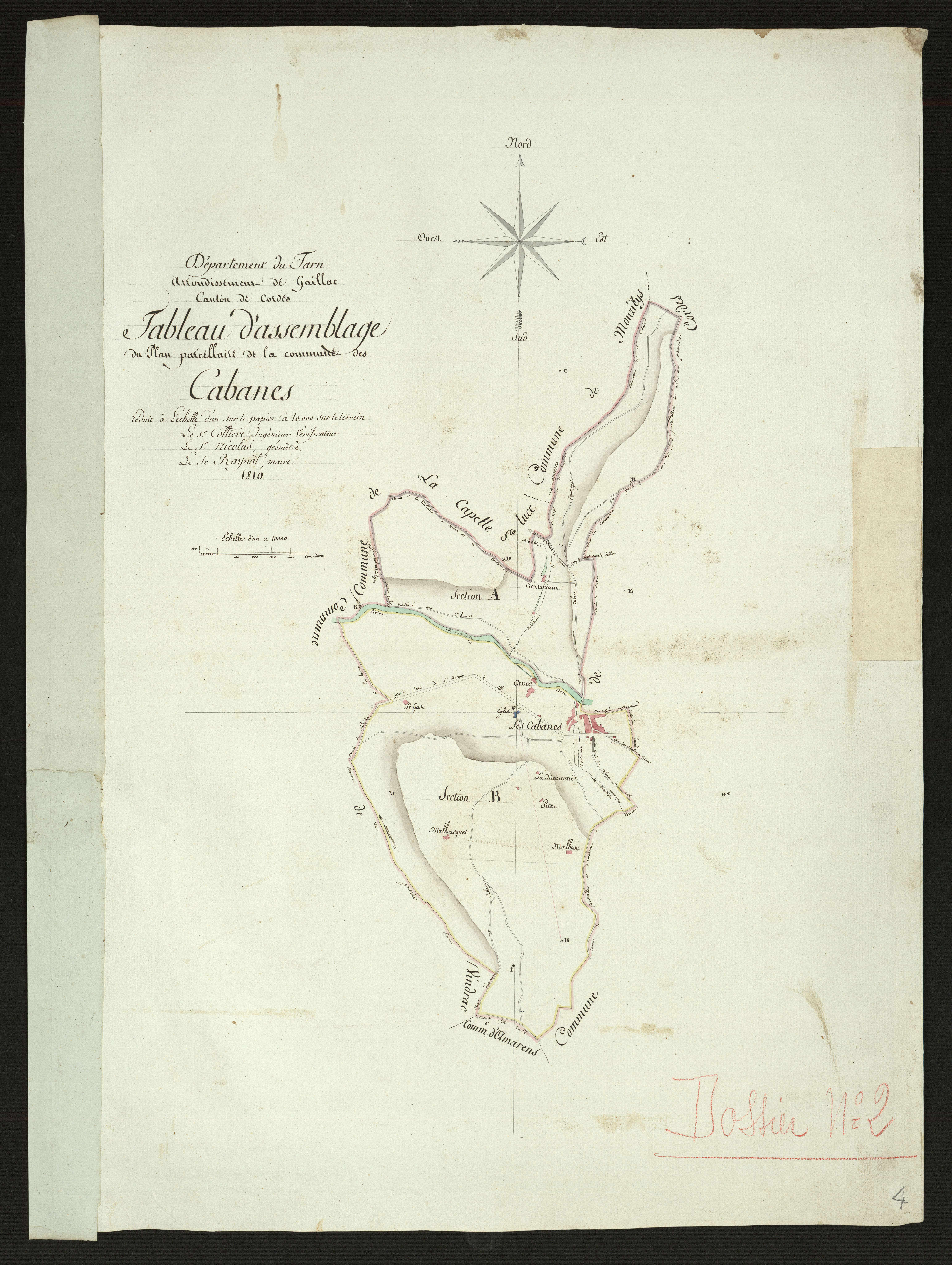 Cabannes - Tableau d'assemblage