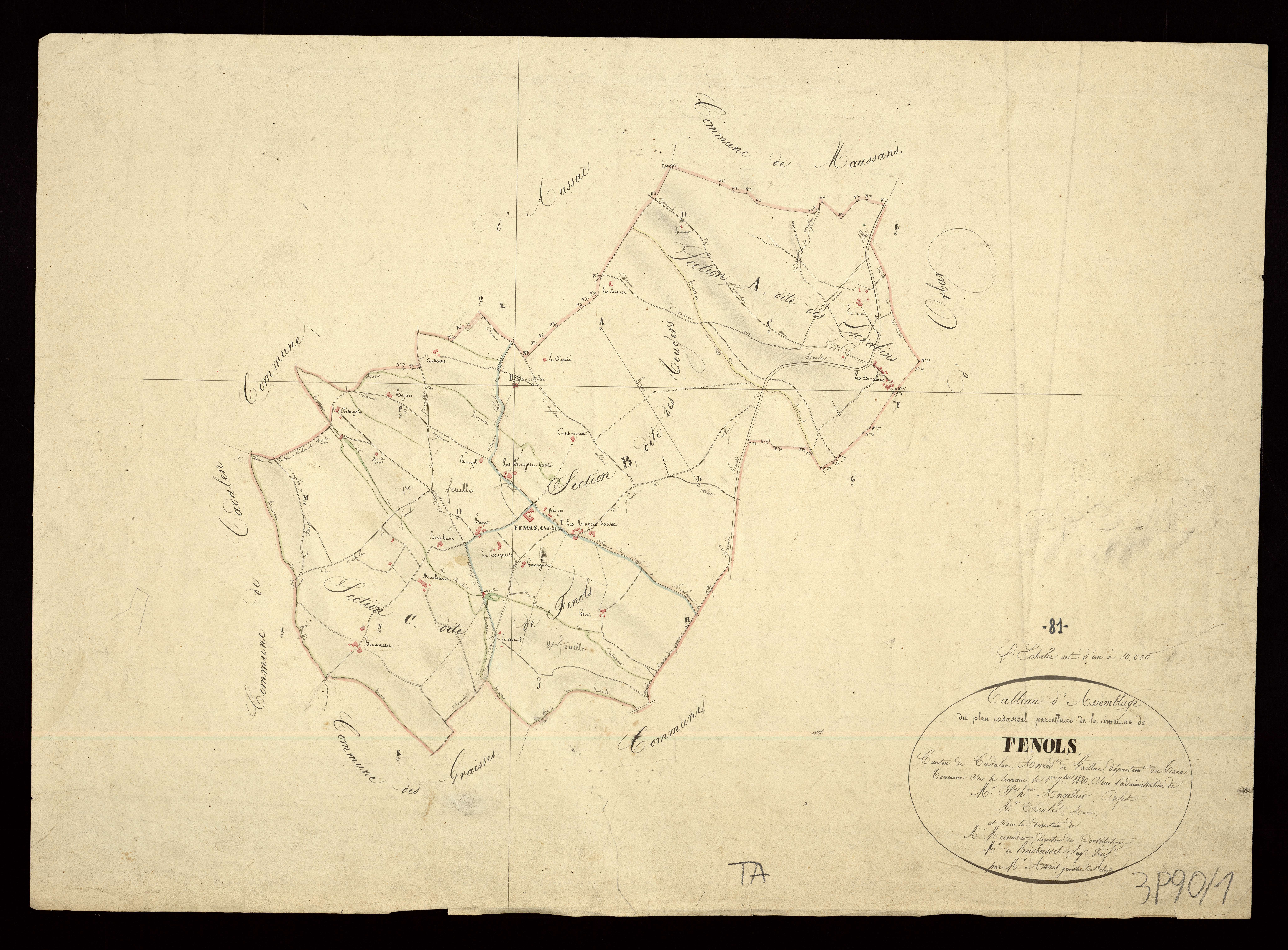 Faussergues - Tableau d'assemblage