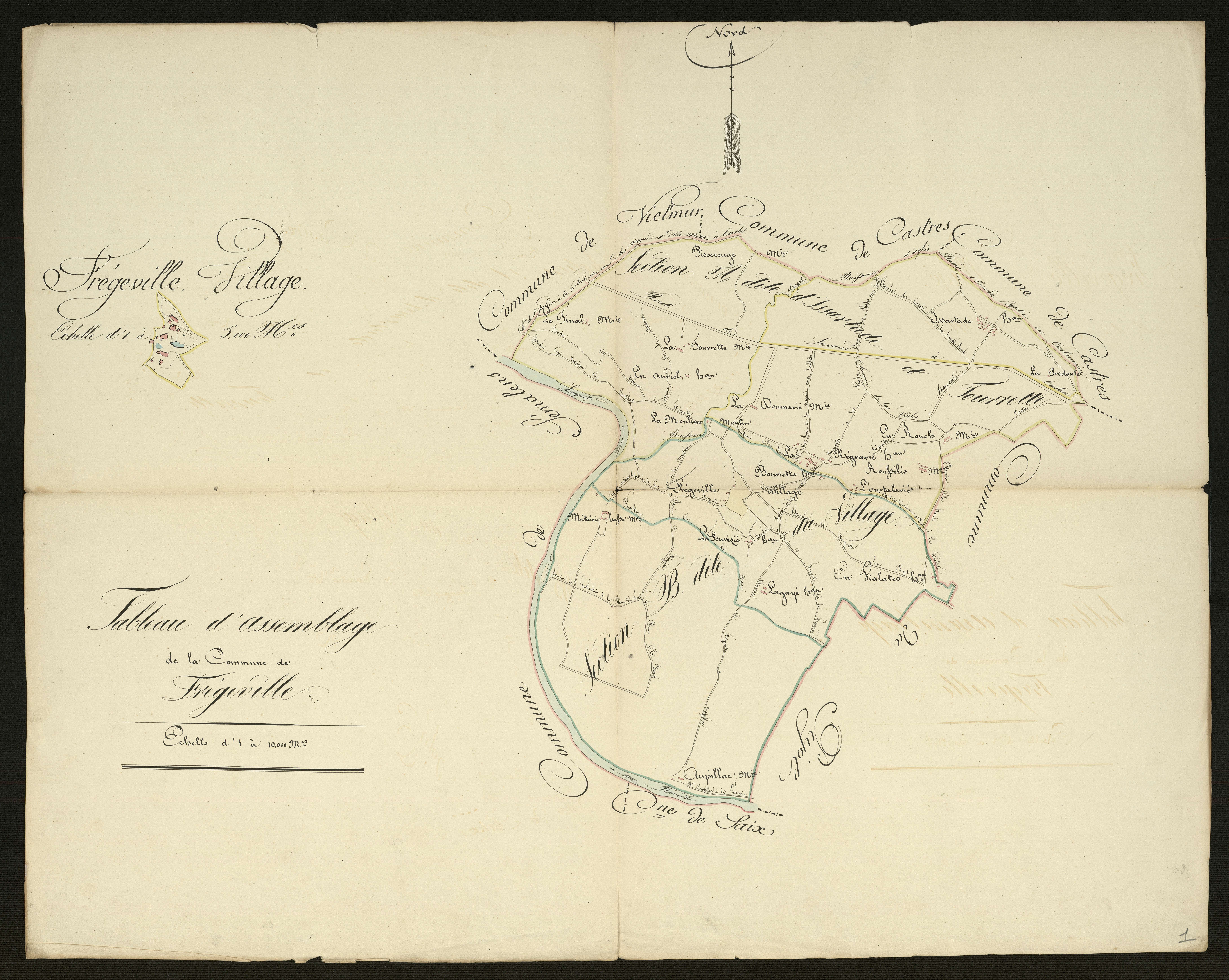 Fréjeville - Tableau d'assemblage