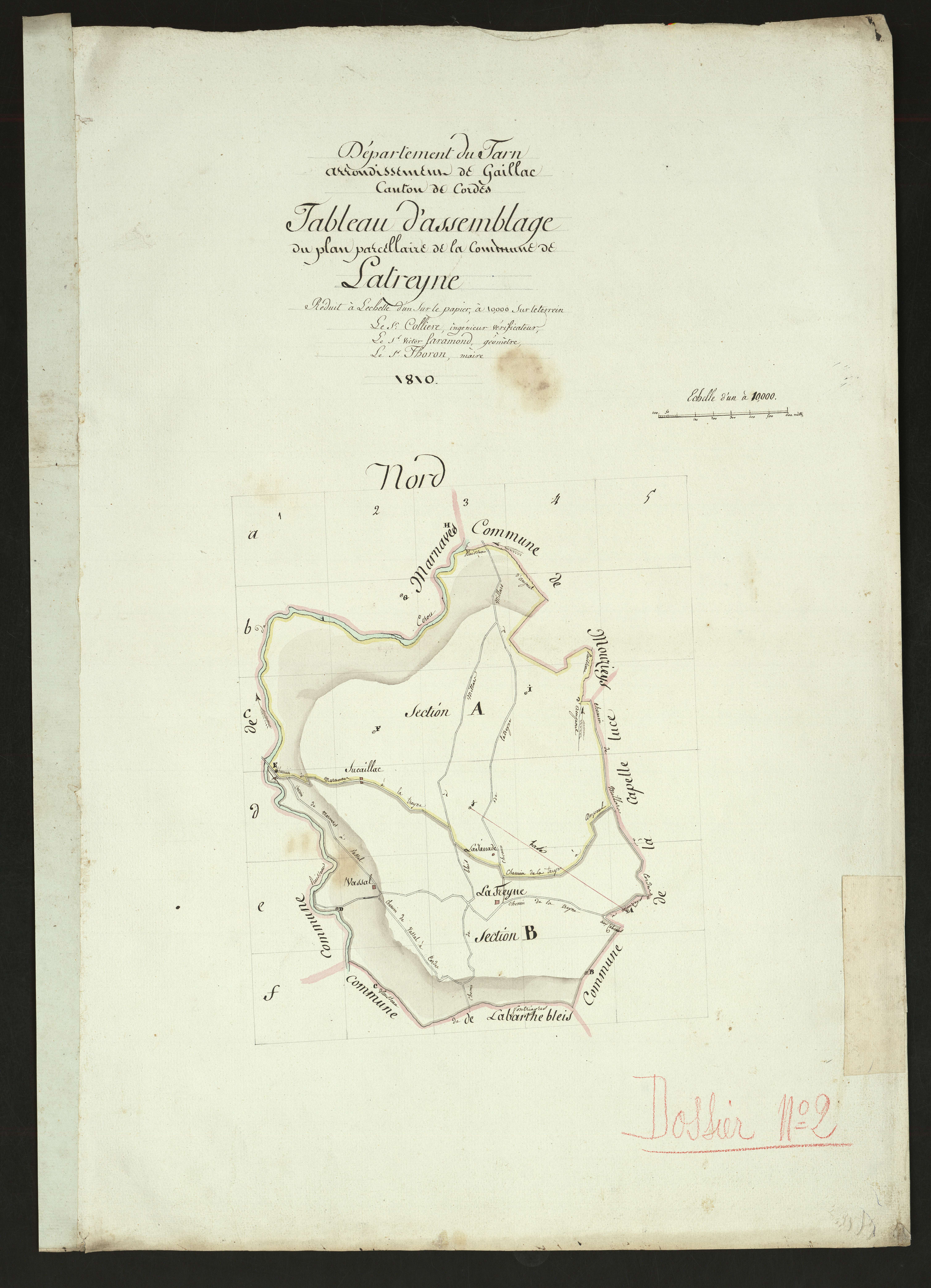 Labarthe-Bleys - Section A, feuille 1