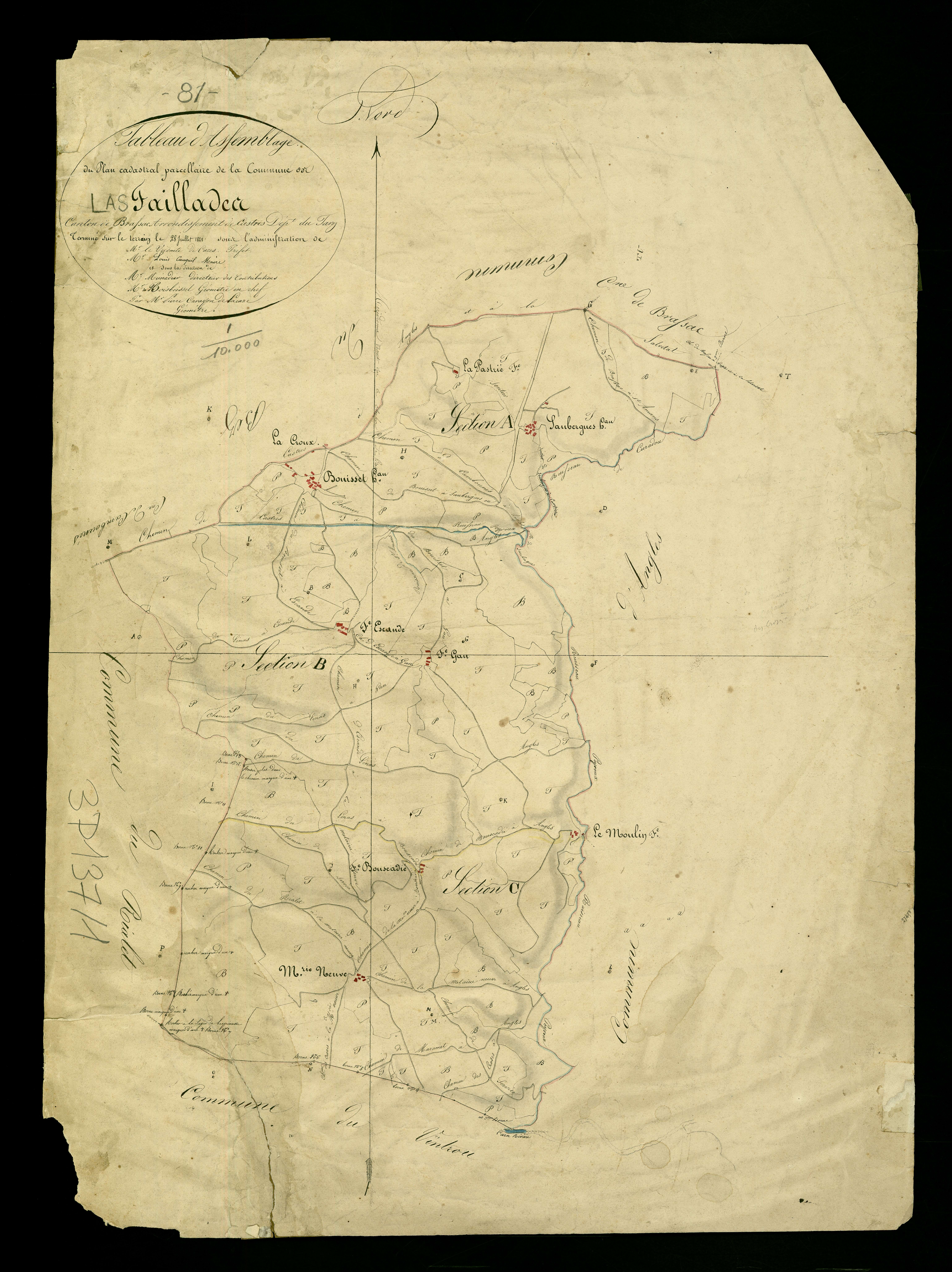Larroque - Tableau d'assemblage