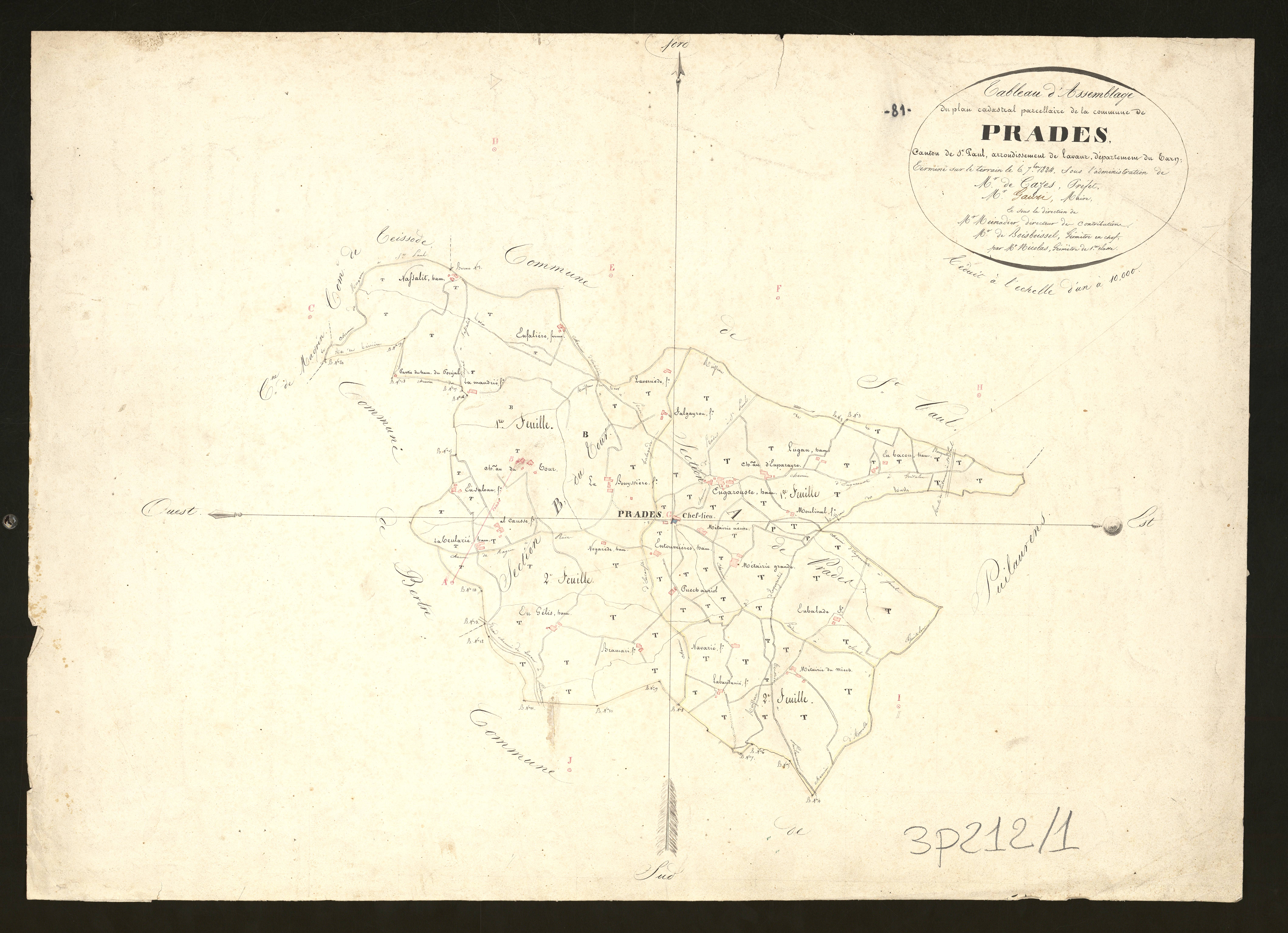 Pratviel - Tableau d'assemblage