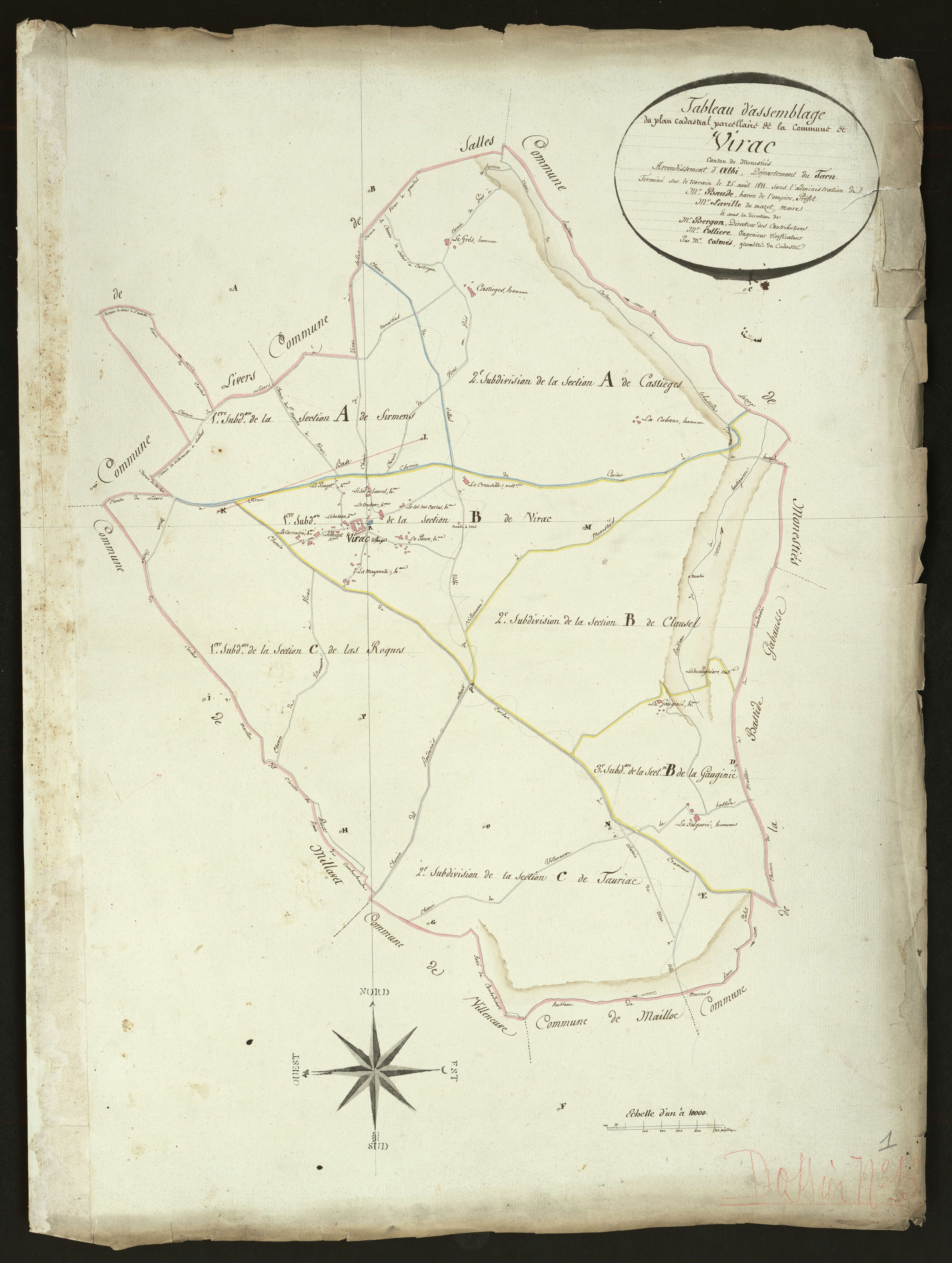 Verdalle - Tableau d'assemblage