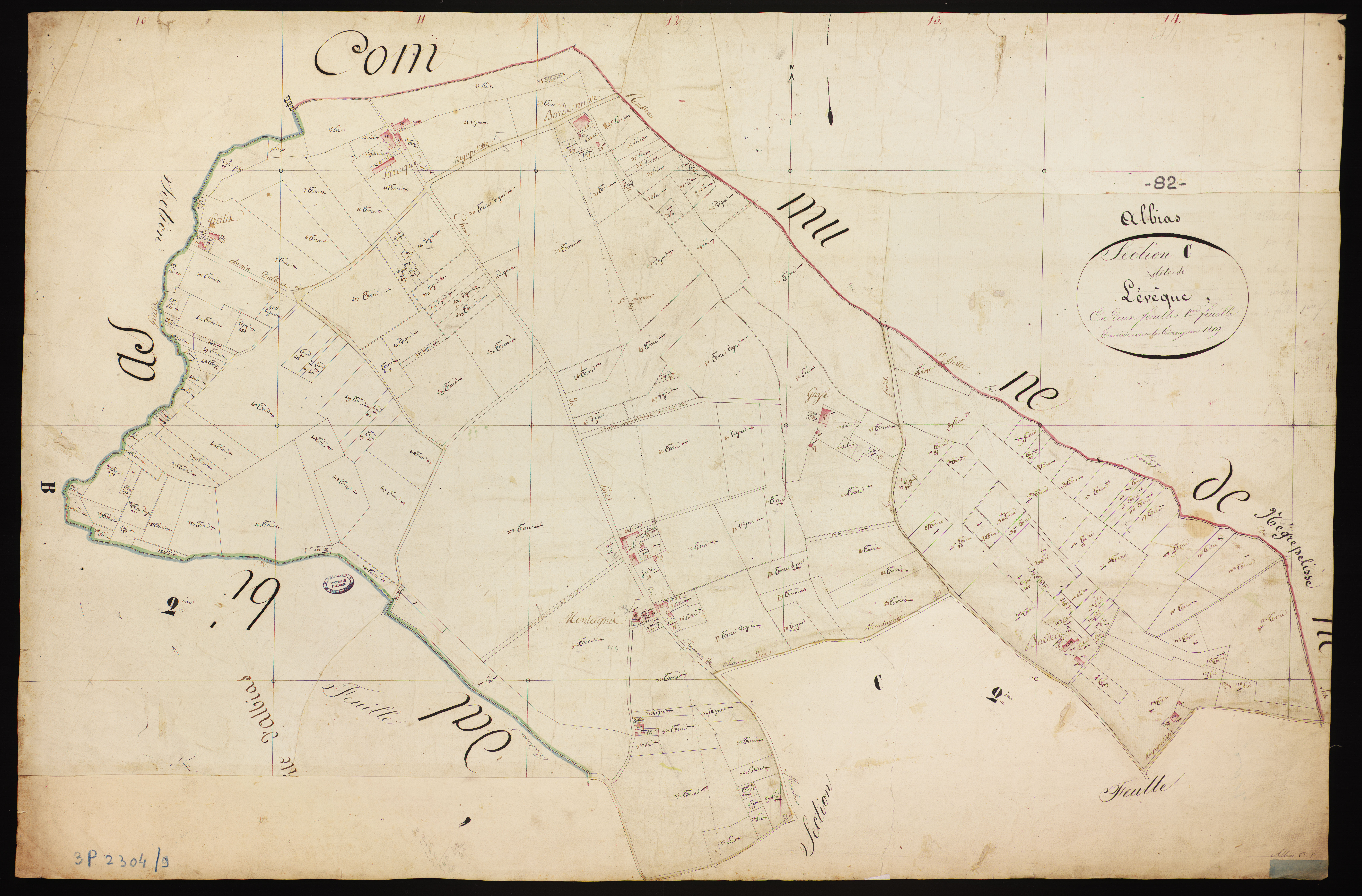 Albias - Section C - Lévêque, 1ère feuille