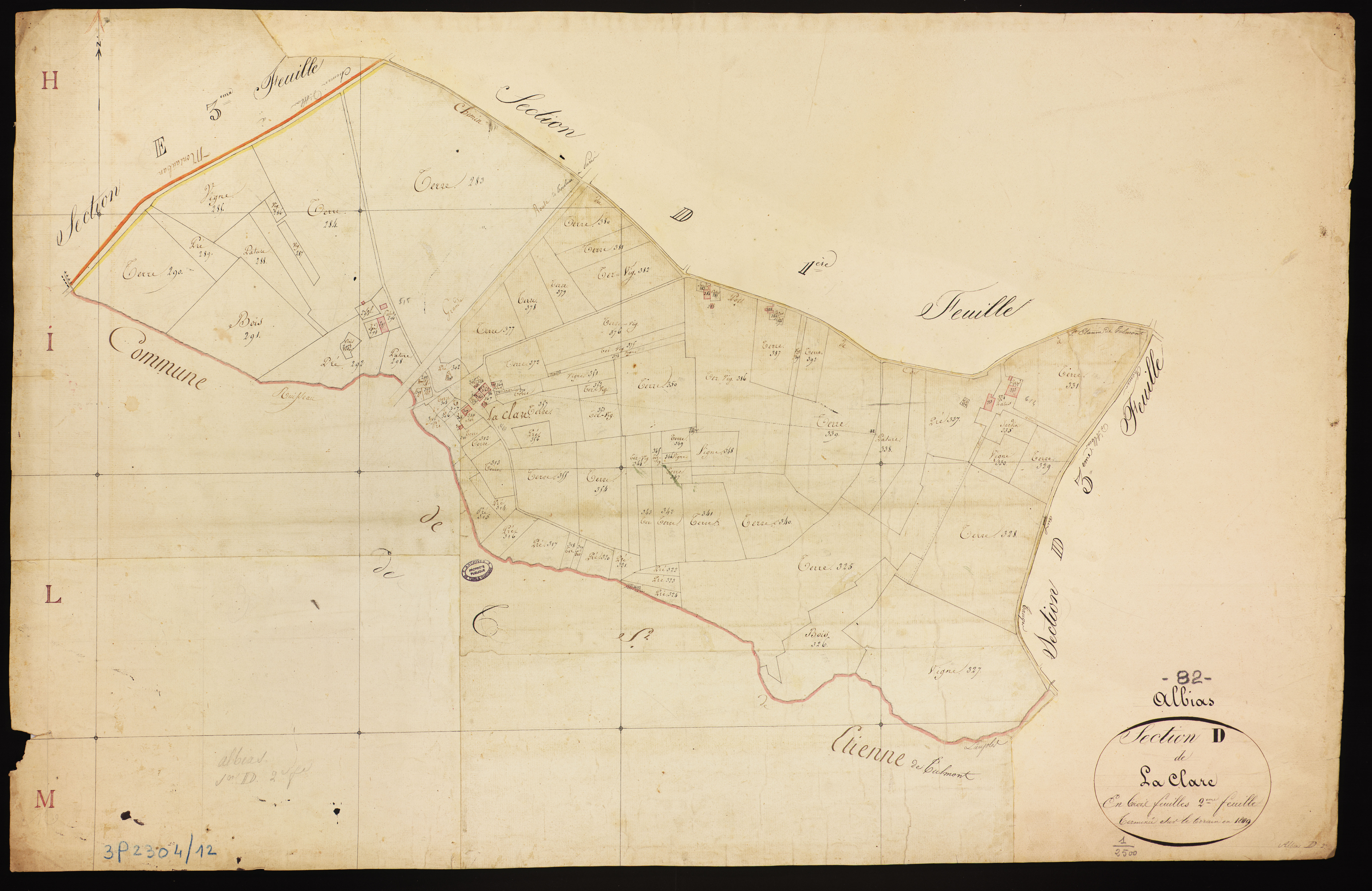 Albias - Section D - La Clare, 2e feuille