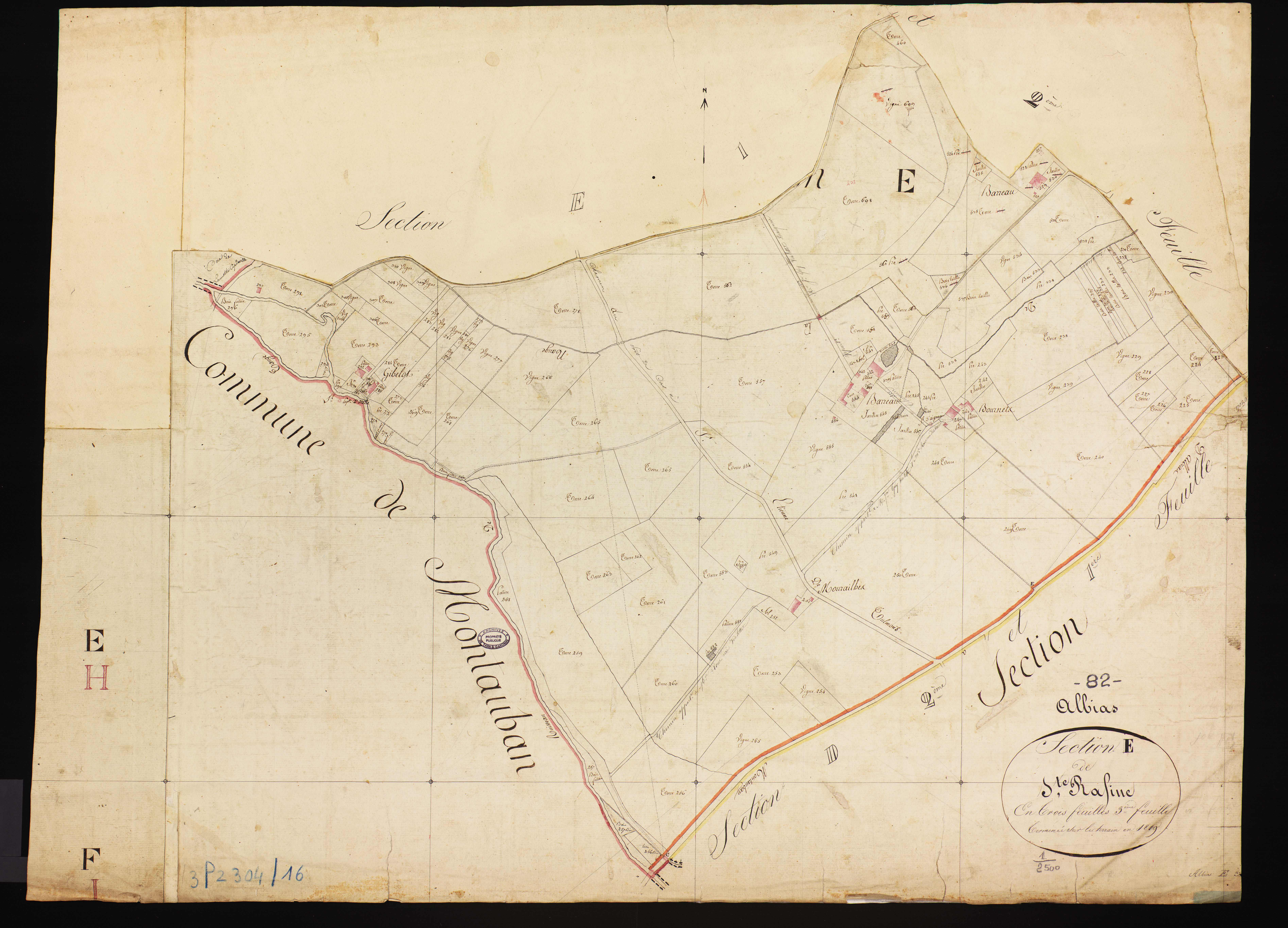 Albias - Section E - Sainte-Rafine, 3e feuille