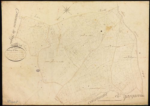 Angeville - Section C - Les Mariets et Tistets, 1ère feuille