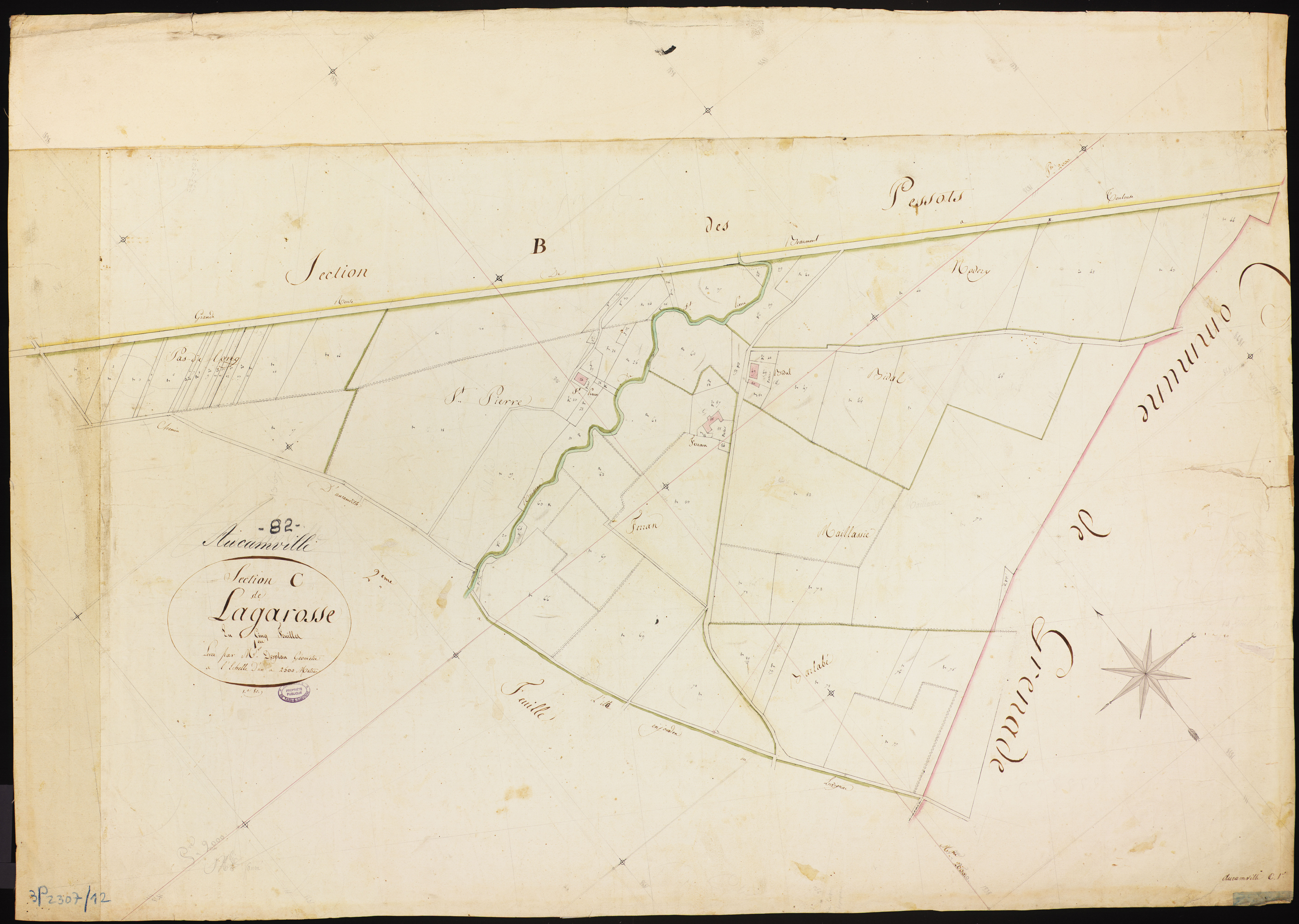 Aucamville - Section C - La Garosse, 1ère feuille