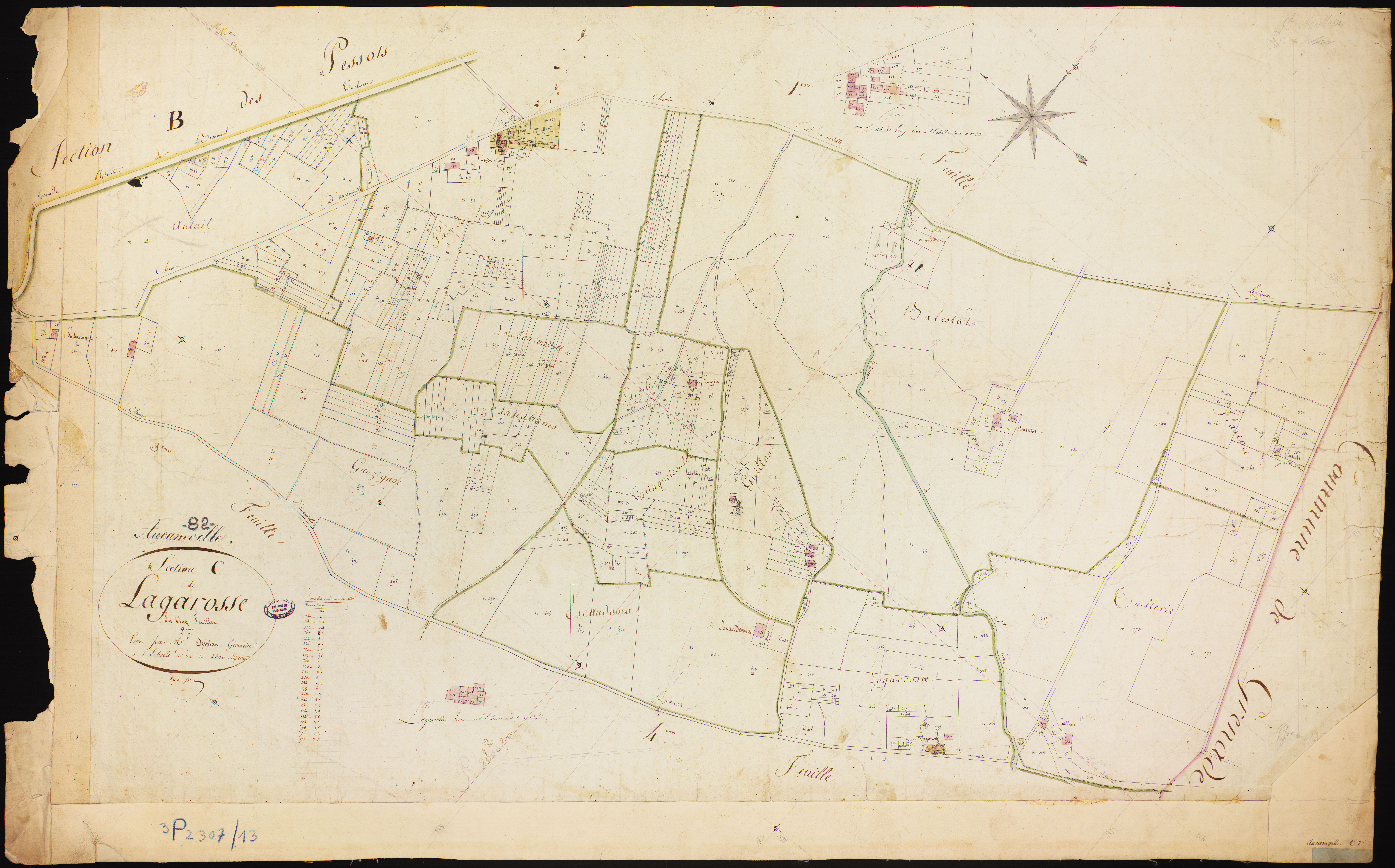 Aucamville - Section C - La Garosse, 2e feuille