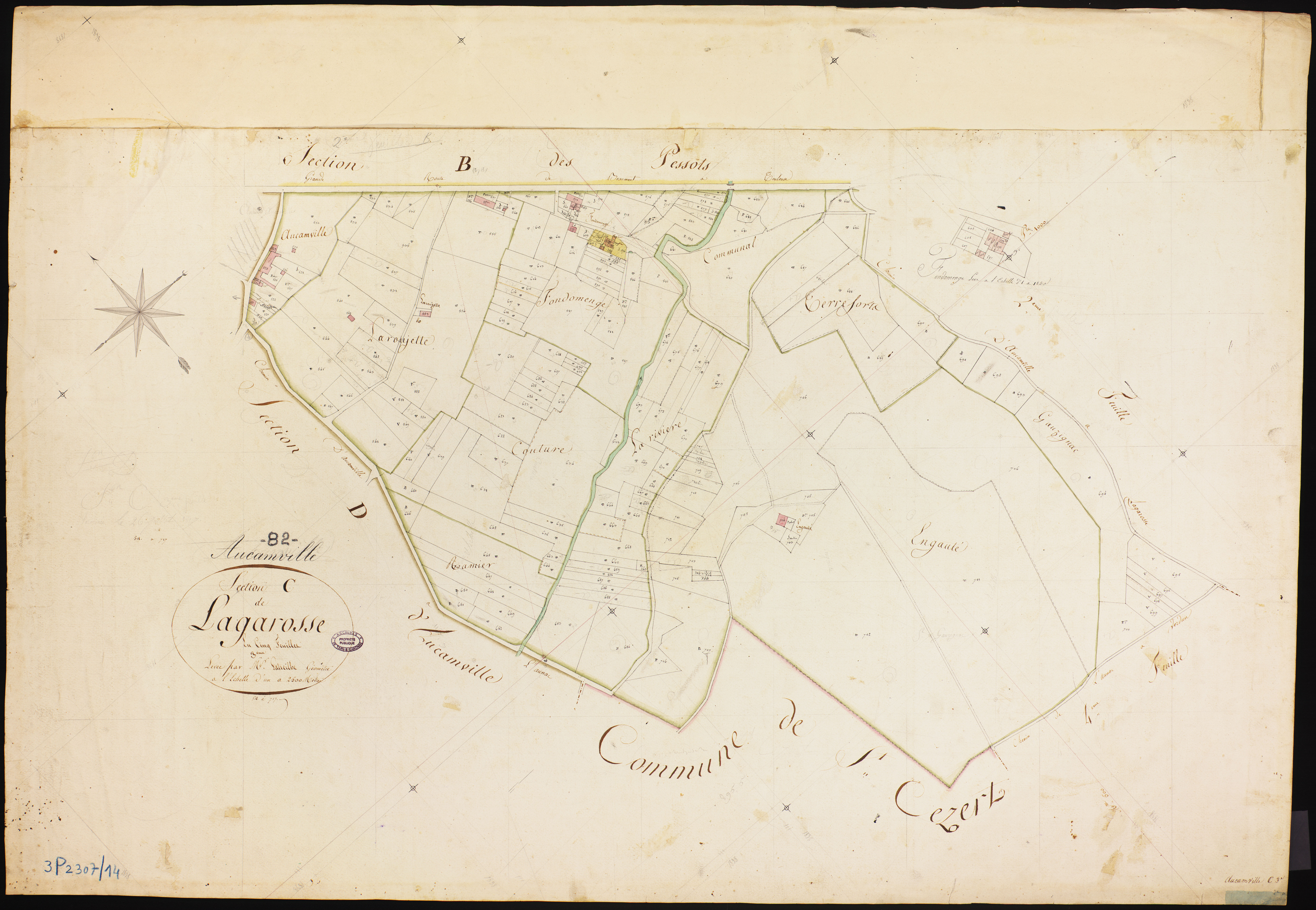 Aucamville - Section C - La Garosse, 3e feuille
