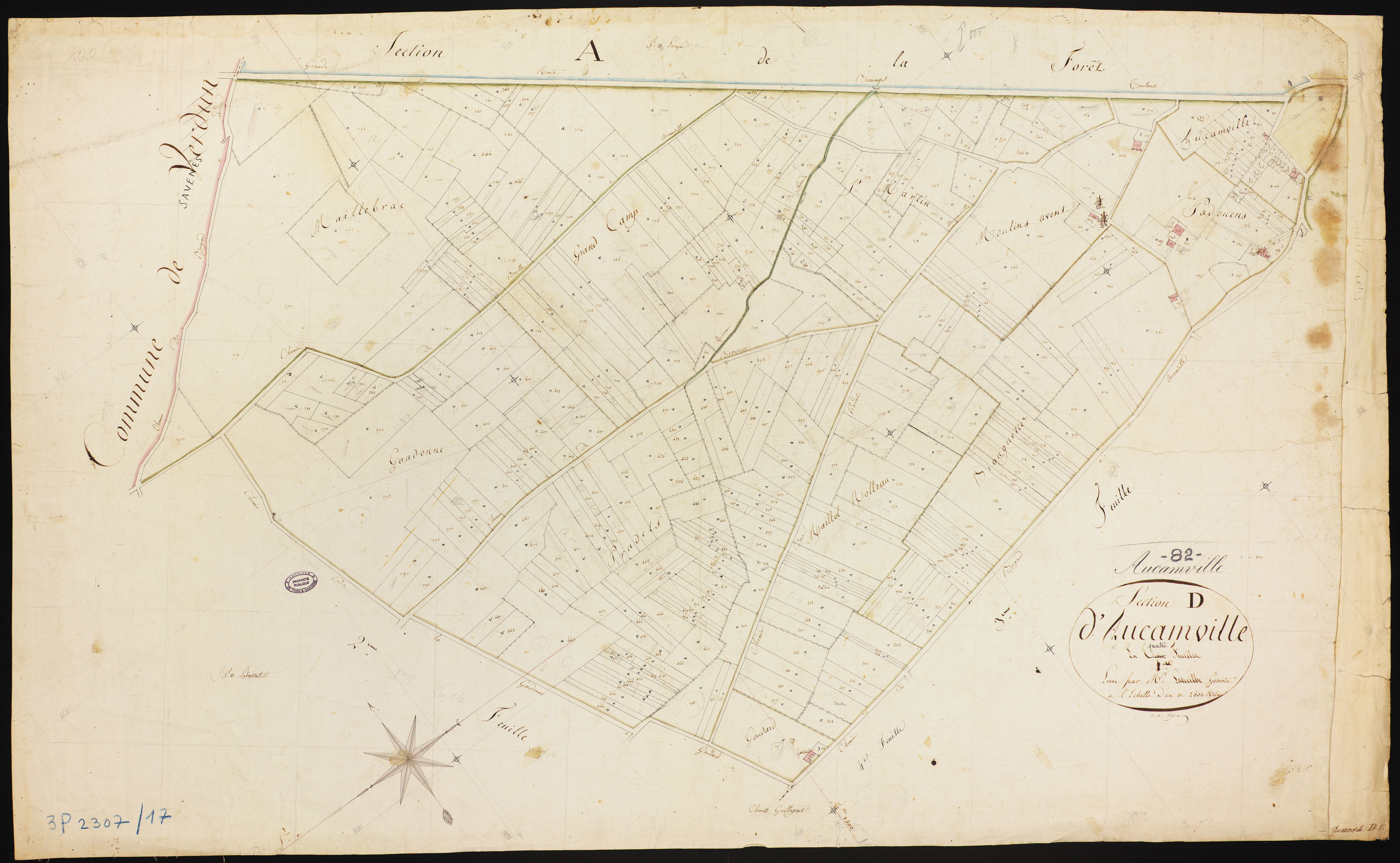 Aucamville - Section D - Aucamville, 1ère feuille