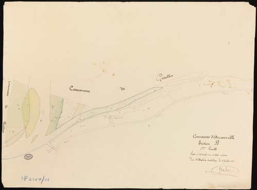 Aucamville - Section B - Les Pessots, 5e feuille : alluvions et corrosions