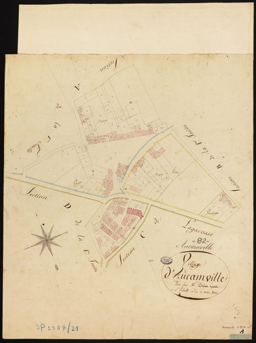 Aucamville - Sections A, B, D : développement du village