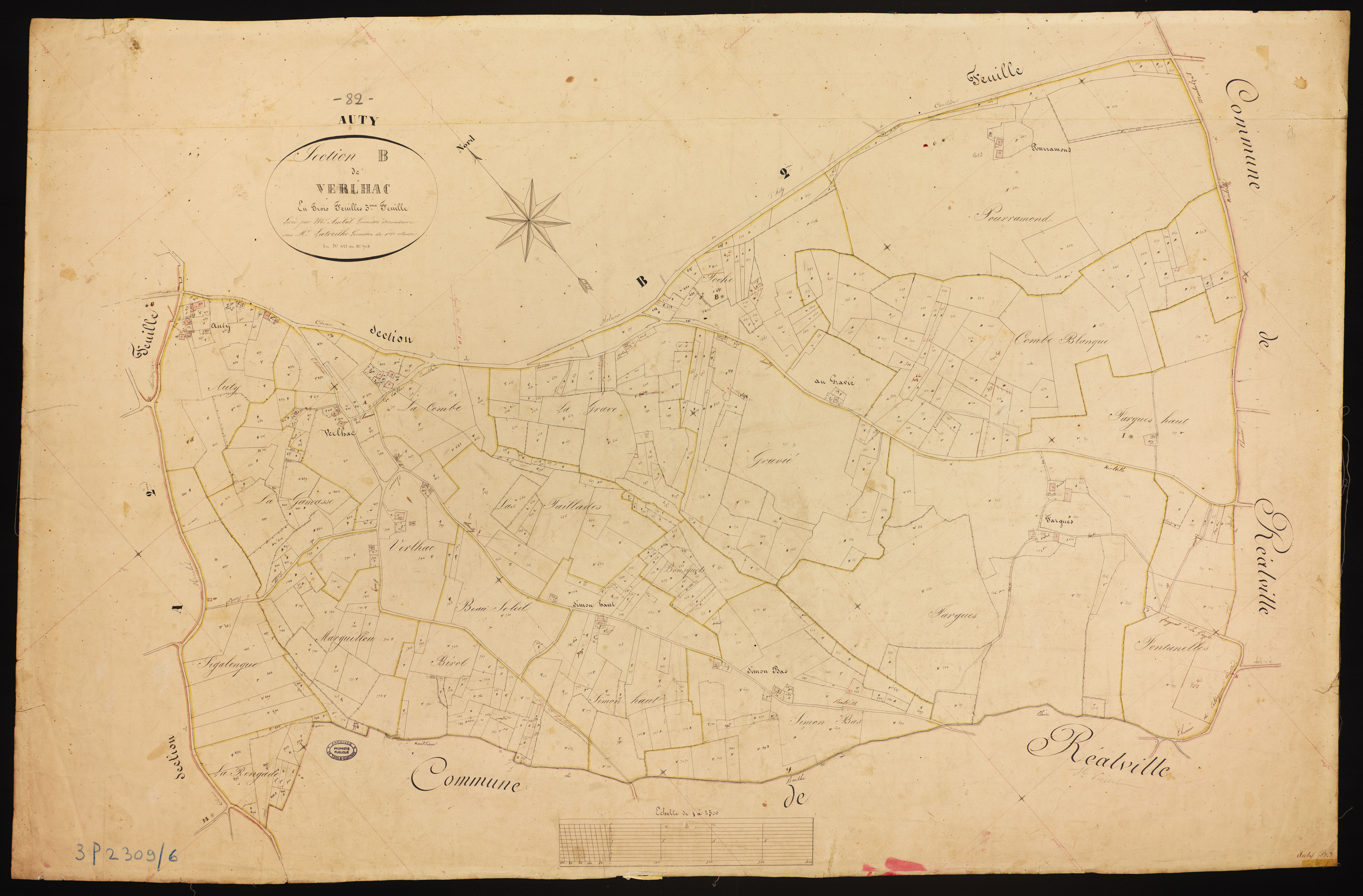 Auty - Section B - Verlhac, 3e feuille
