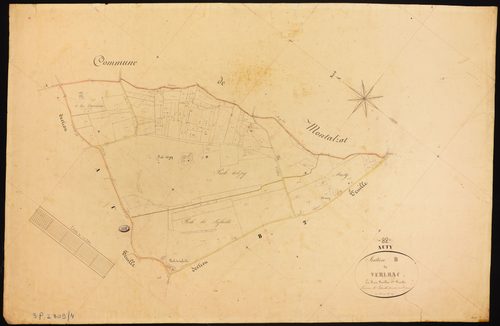 Auty - Section B - Verlhac, 1ère feuille
