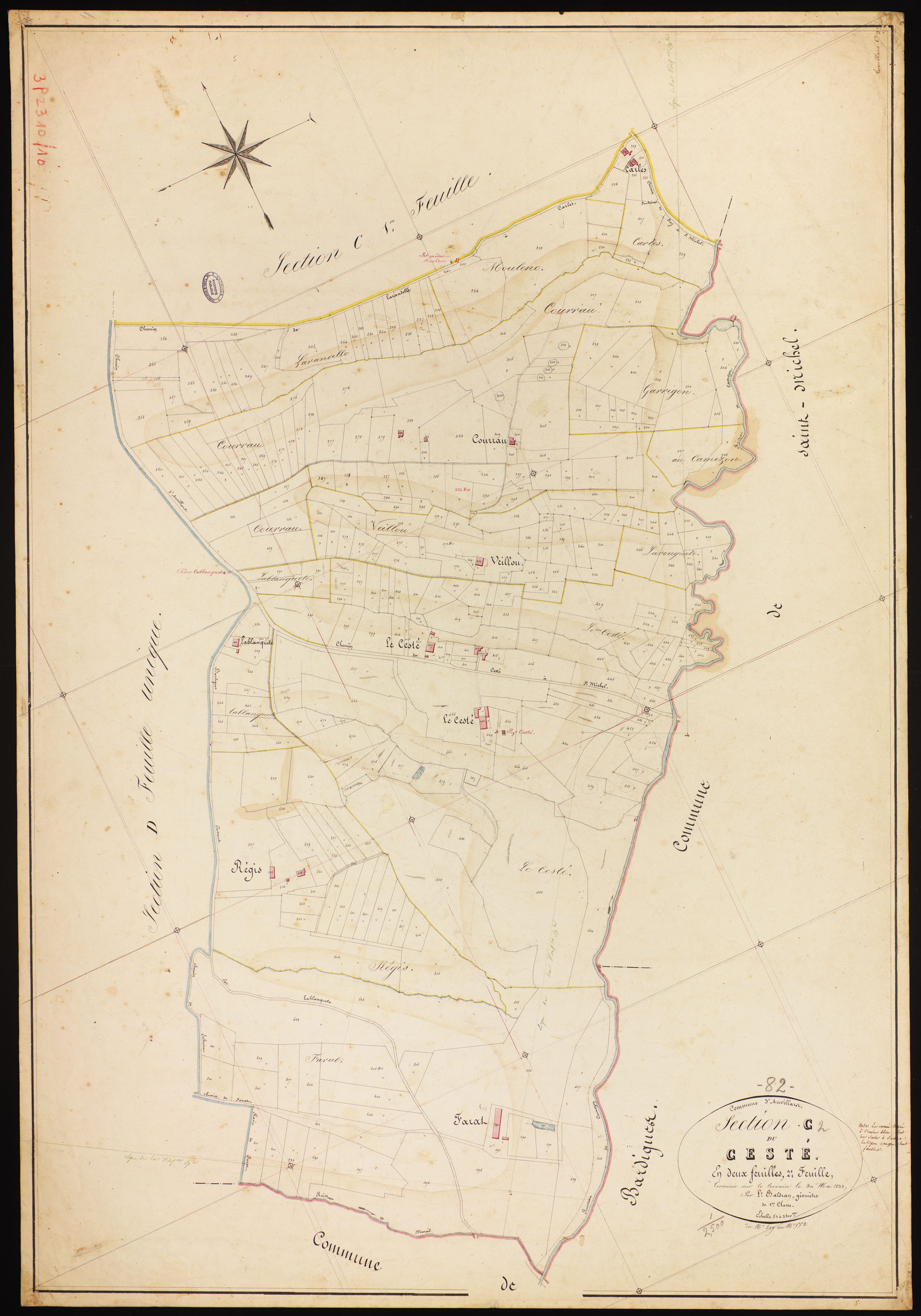 Auvillar - Section C - Le Ceste, 2e feuille
